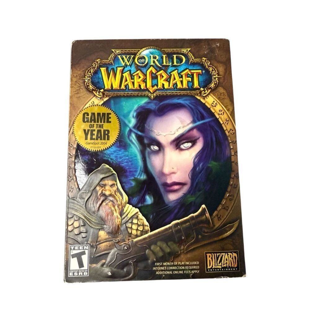 World of Warcraft PC Game Blizzard Entertainment CIB 2004